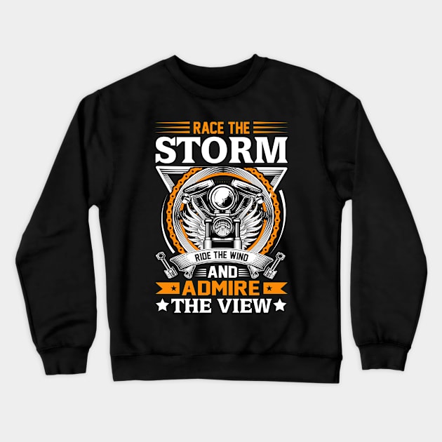 Race the storm Crewneck Sweatshirt by Cuteepi